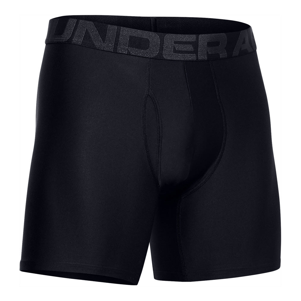 Under Armour Tech 6" Men's Black Boxer Briefs - 2 Pack