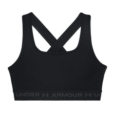 UNDER ARMOUR CROSSBACK MID PD WOMEN'S BLACK BRA