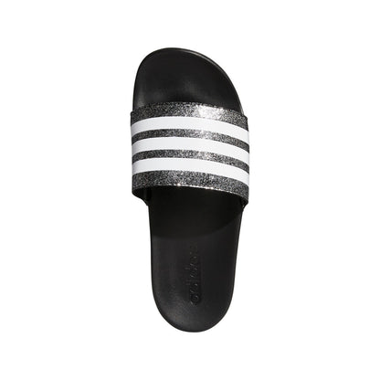 Girl's Adidas Adilette Comfort Sandals - Black/White