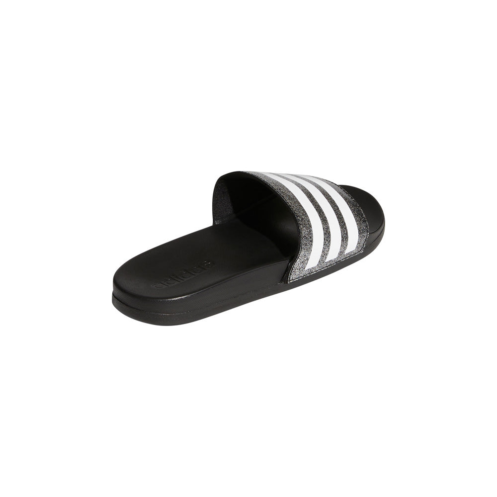 Girl's Adidas Adilette Comfort Sandals - Black/White