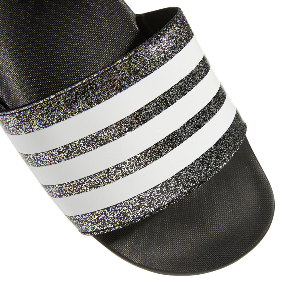 Girl's Adidas Adilette Comfort Sandals - Black/White