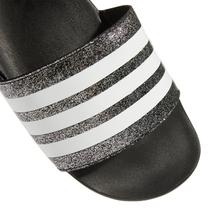 Girl's Adidas Adilette Comfort Sandals - Black/White