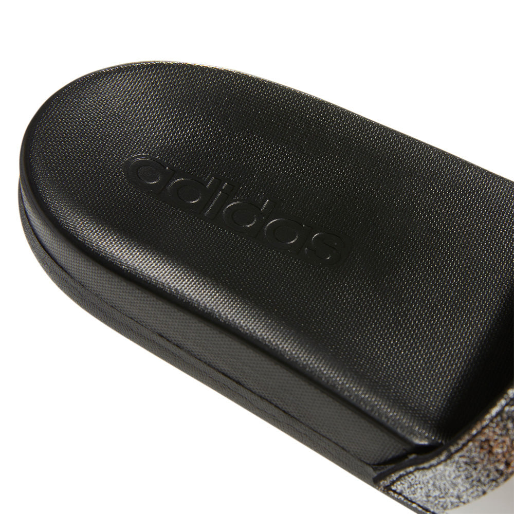 Girl's Adidas Adilette Comfort Sandals - Black/White