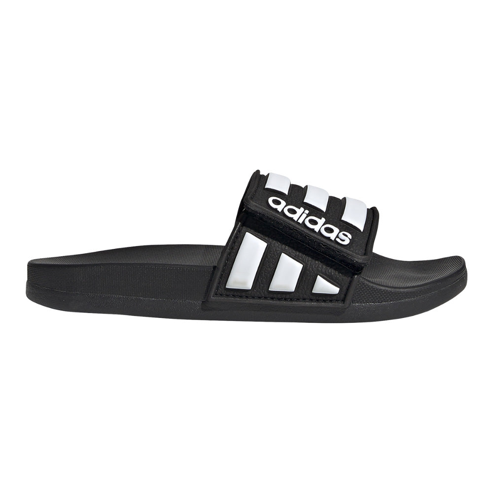 Adidas Kids Adilette Comfort Adjustable Sandals - Black/White