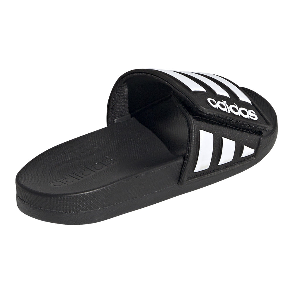 Adidas Kids Adilette Comfort Adjustable Sandals - Black/White