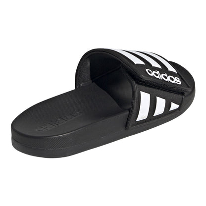 Adidas Kids Adilette Comfort Adjustable Sandals - Black/White