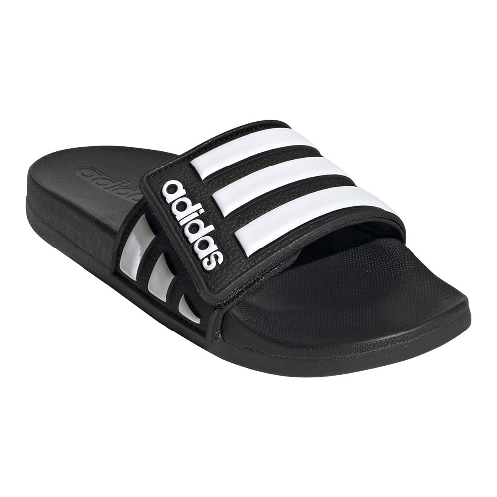 Adidas Kids Adilette Comfort Adjustable Sandals - Black/White