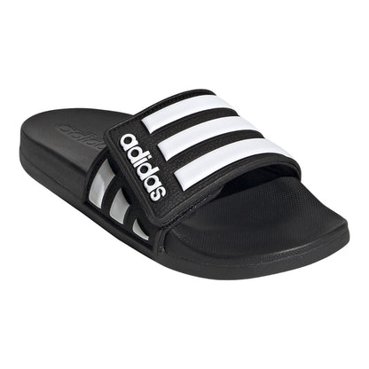 Adidas Kids Adilette Comfort Adjustable Sandals - Black/White