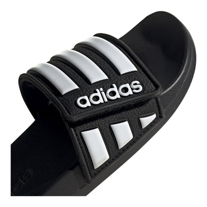 Adidas Kids Adilette Comfort Adjustable Sandals - Black/White