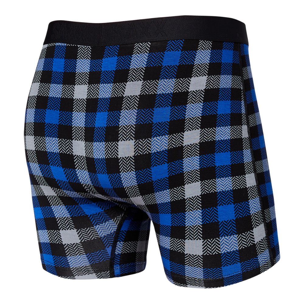Saxx Vibe Modern Fit Boxer Brief Blue Flannel
