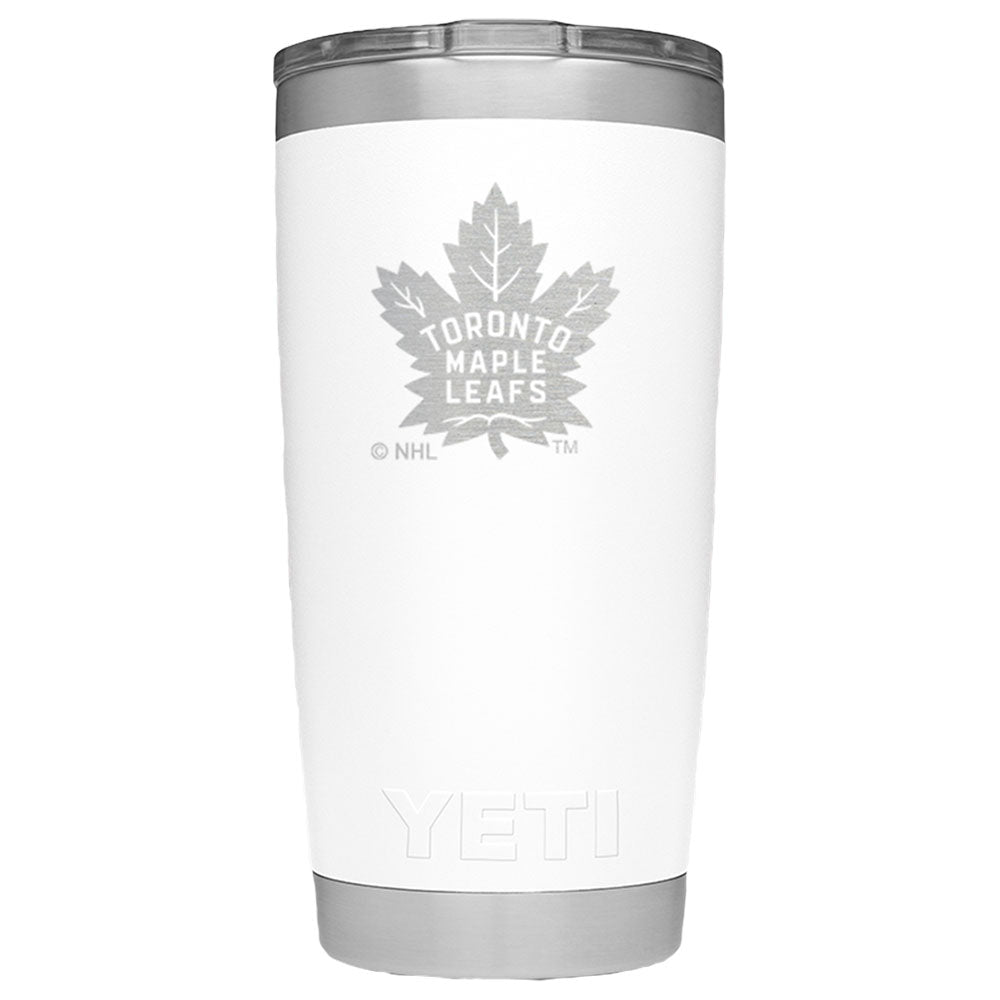 TORONTO MAPLE LEAFS YETI RAMBLER 20 OZ TUMLBER - WHITE