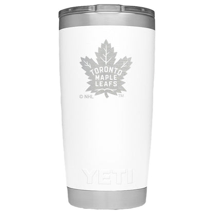 TORONTO MAPLE LEAFS YETI RAMBLER 20 OZ TUMLBER - WHITE