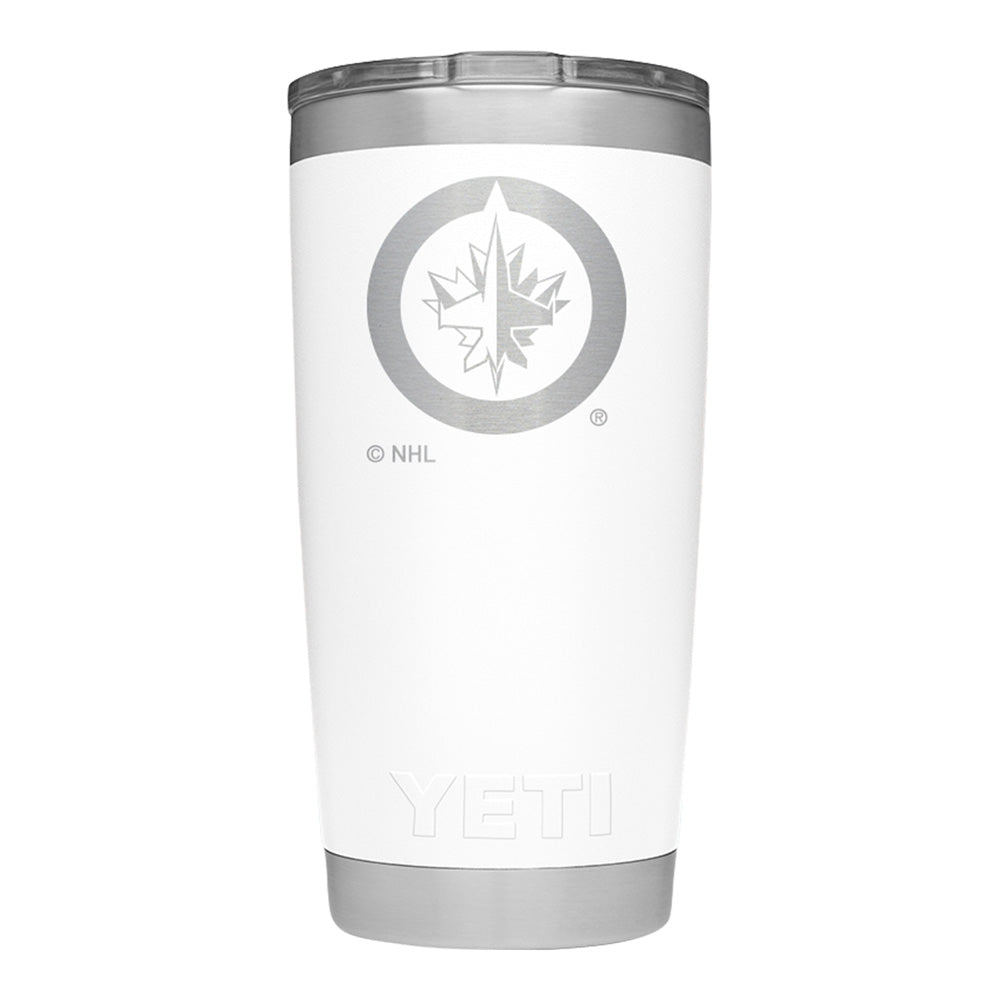 Yeti Rambler 20 Oz Tumbler Winnipeg Jets - White