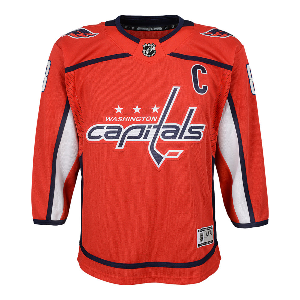 WASHINGTON CAPITALS ALEXANDER OVECHKIN JUNIOR PREMIER JERSEY