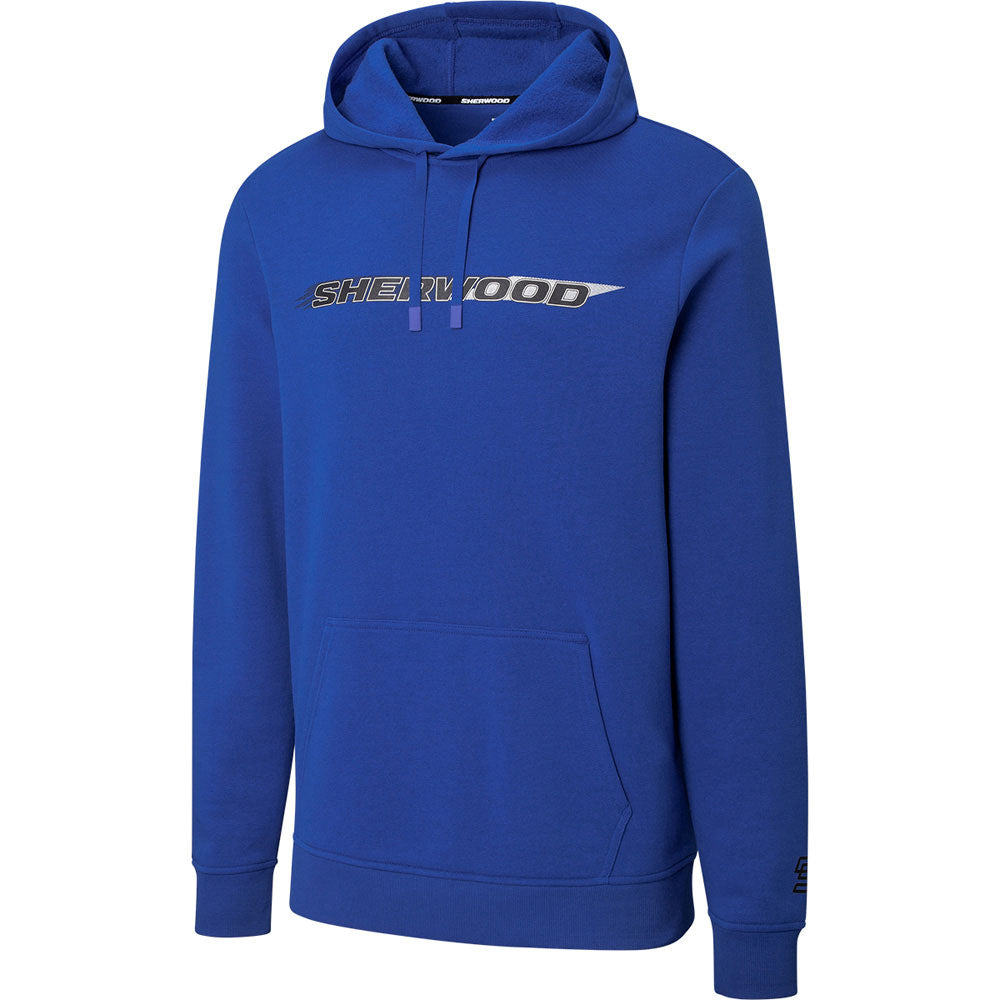 Sherwood Wordmark Men's Blue Pullover Hoodie
