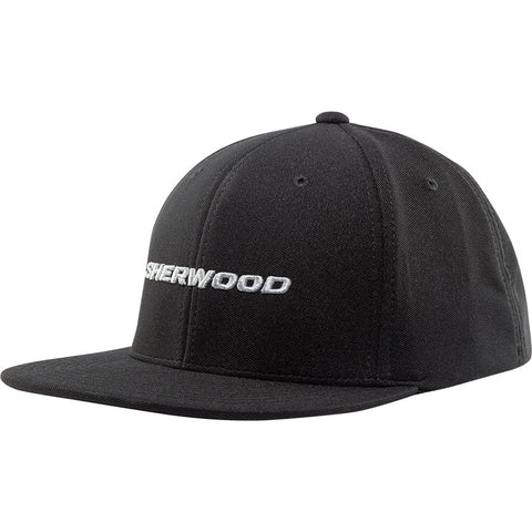 SHERWOOD FLAT BRIM BLACK SNAPBACK HAT