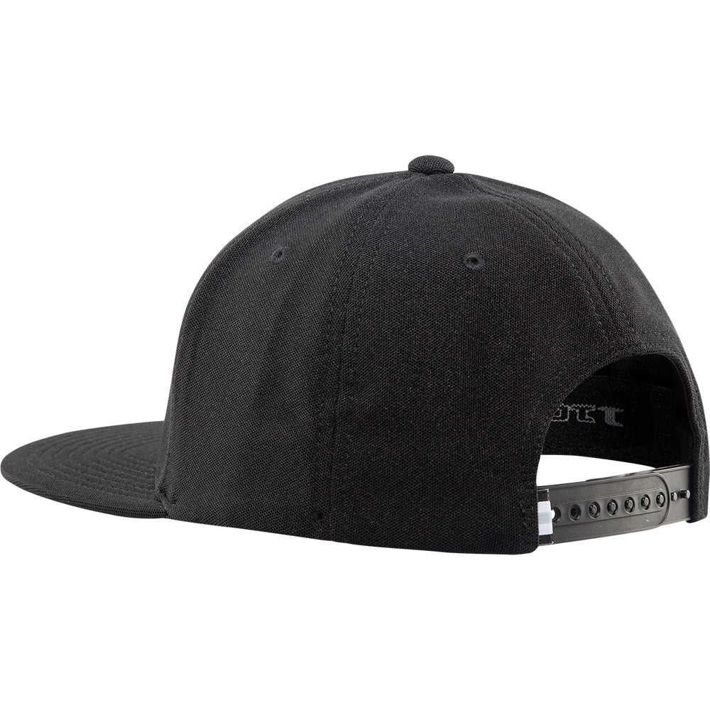 SHERWOOD FLAT BRIM BLACK SNAPBACK HAT