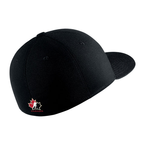 NIKE TEAM CANADA SWOOSH YOUTH BLACK FLEX HAT