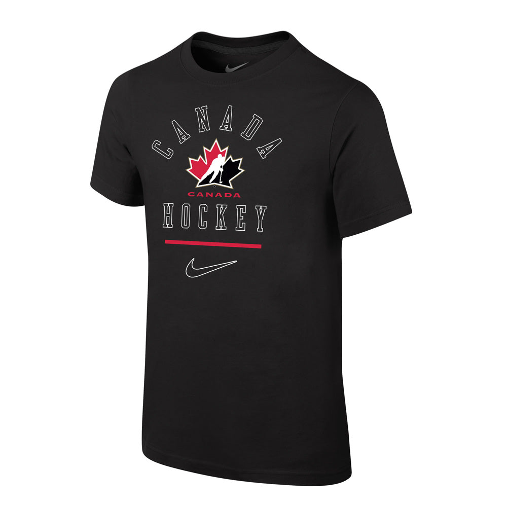 NIKE YOUTH TEAM CANADA CORE BLACK T SHIRT