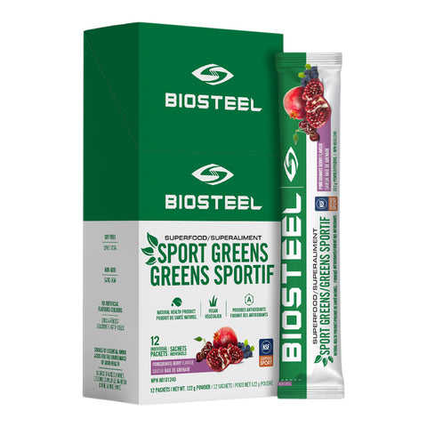 BIOSTEEL SPORT GREEN OTG STICK PACKS POMEGRANATE