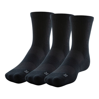 Under Armour 3Maker Men's Black Mid Crew Socks - 3 Pack