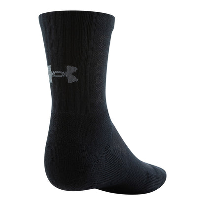 Under Armour 3Maker Men's Black Mid Crew Socks - 3 Pack