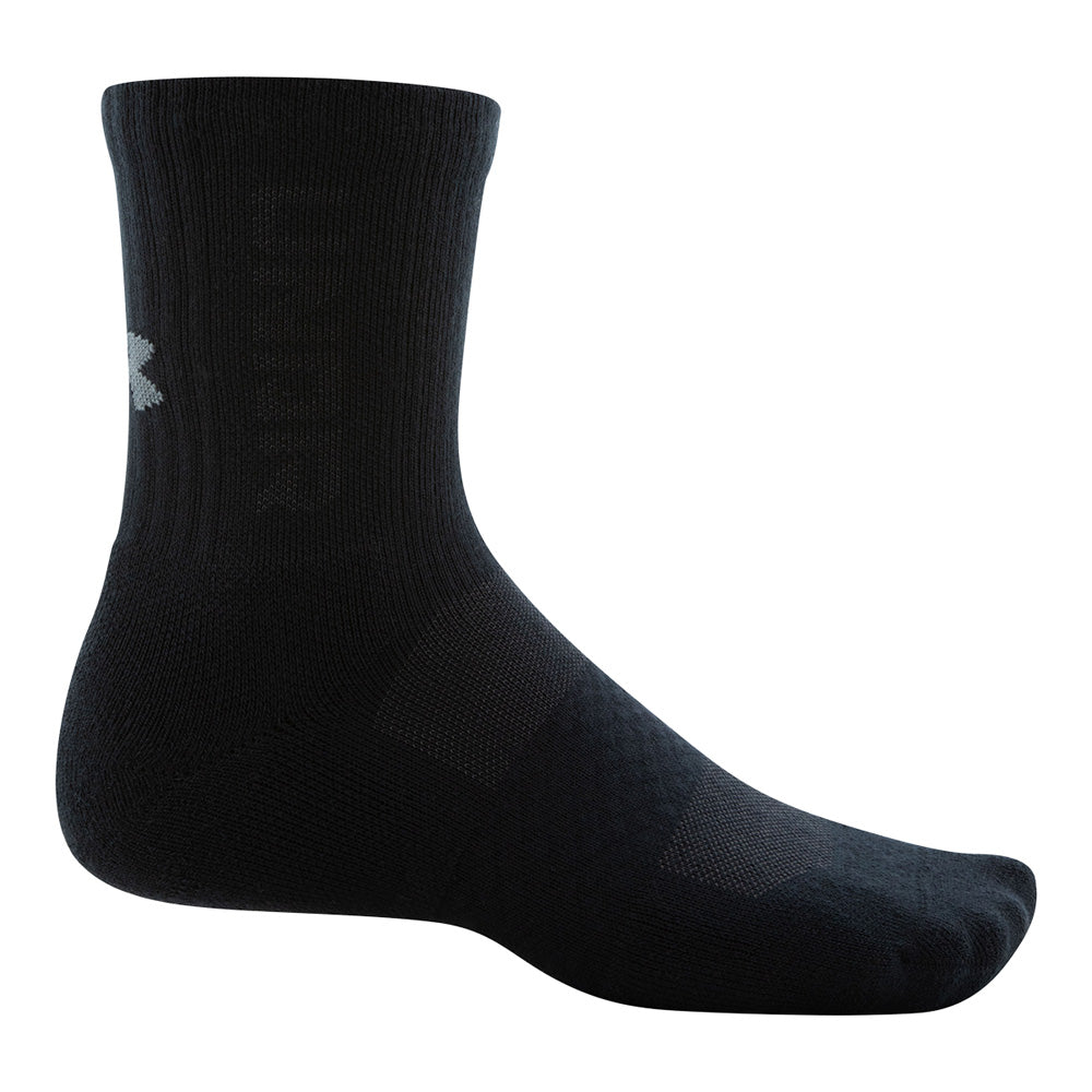 Under Armour 3Maker Men's Black Mid Crew Socks - 3 Pack