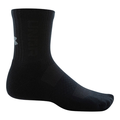 Under Armour 3Maker Men's Black Mid Crew Socks - 3 Pack