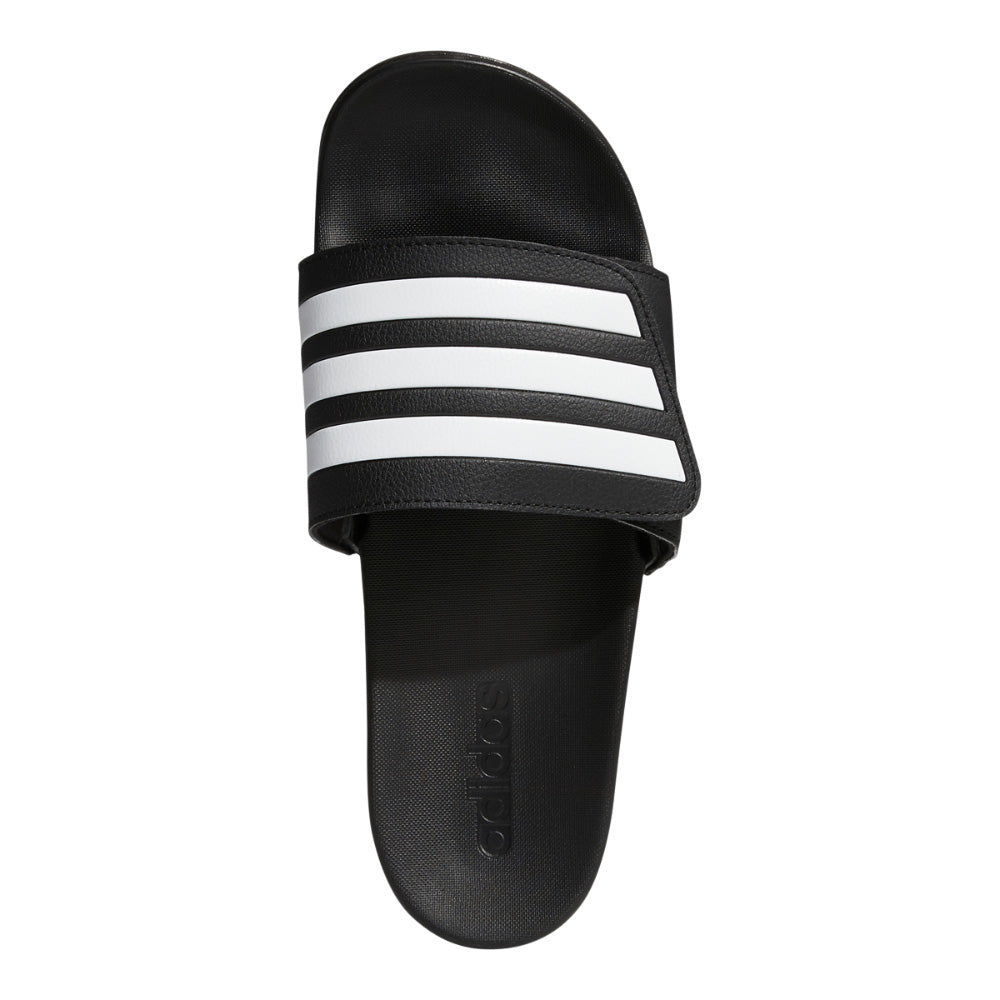 Adidas Adilette Comfort Men's Black/White Adjustable Slides