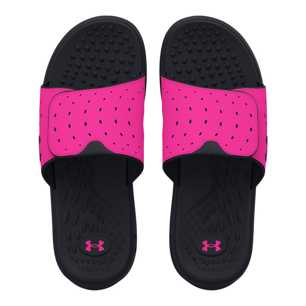 Under Armour Ignite 7 Girl's Black/Pink Slides