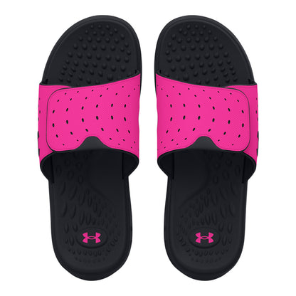 Under Armour Ignite 7 Girl's Black/Pink Slides