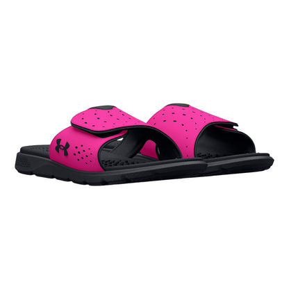 Under Armour Ignite 7 Girl's Black/Pink Slides