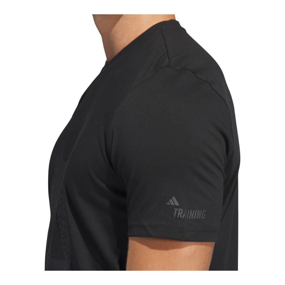 Adidas Kettlebell Logo Black Short Sleeve T-Shirt