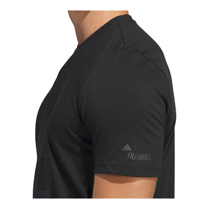 Adidas Kettlebell Logo Black Short Sleeve T-Shirt