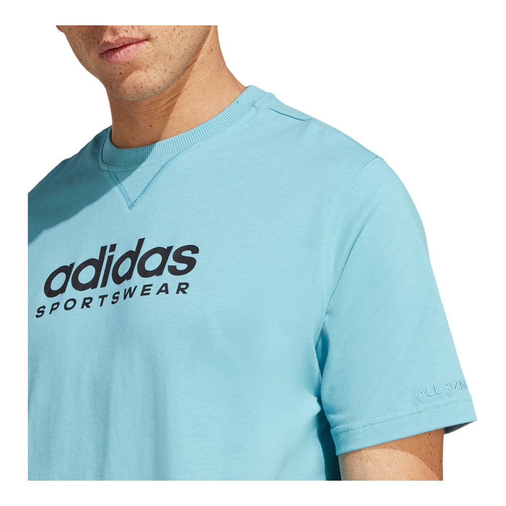 Adidas All Szn Men's Preloved Blue T Shirt