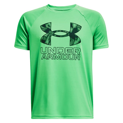 UNDER ARMOUR TECH HYBRID PRT FILL KID'S T SHIRT