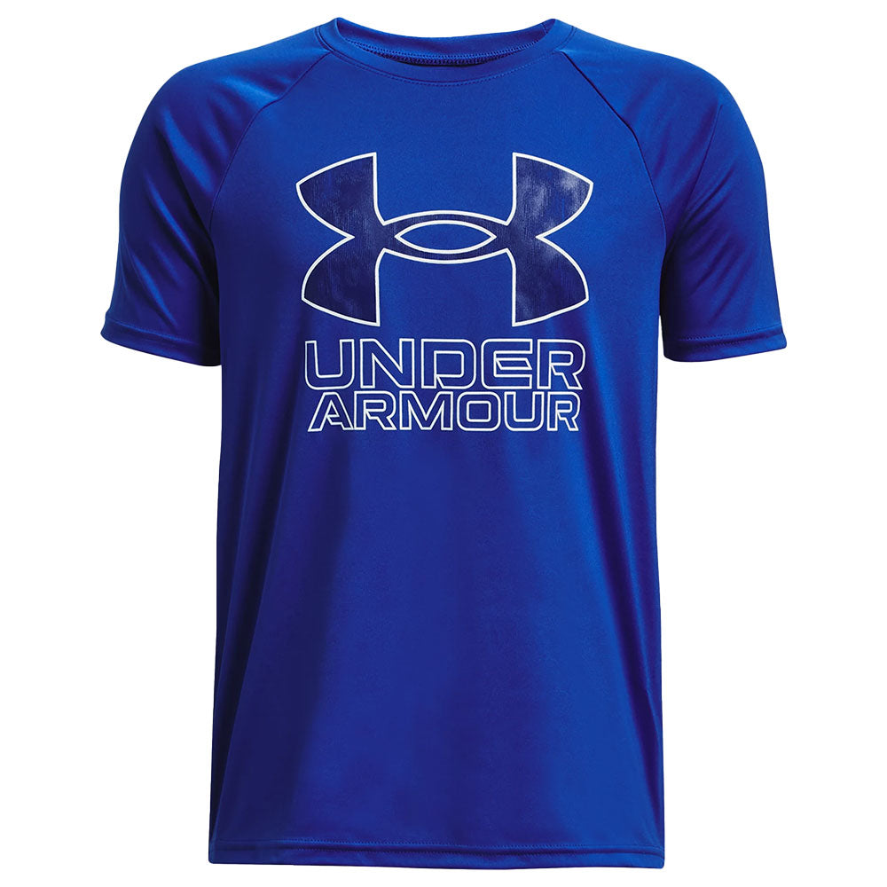 UNDER ARMOUR TECH HYBRID PRT FILL KID'S T SHIRT