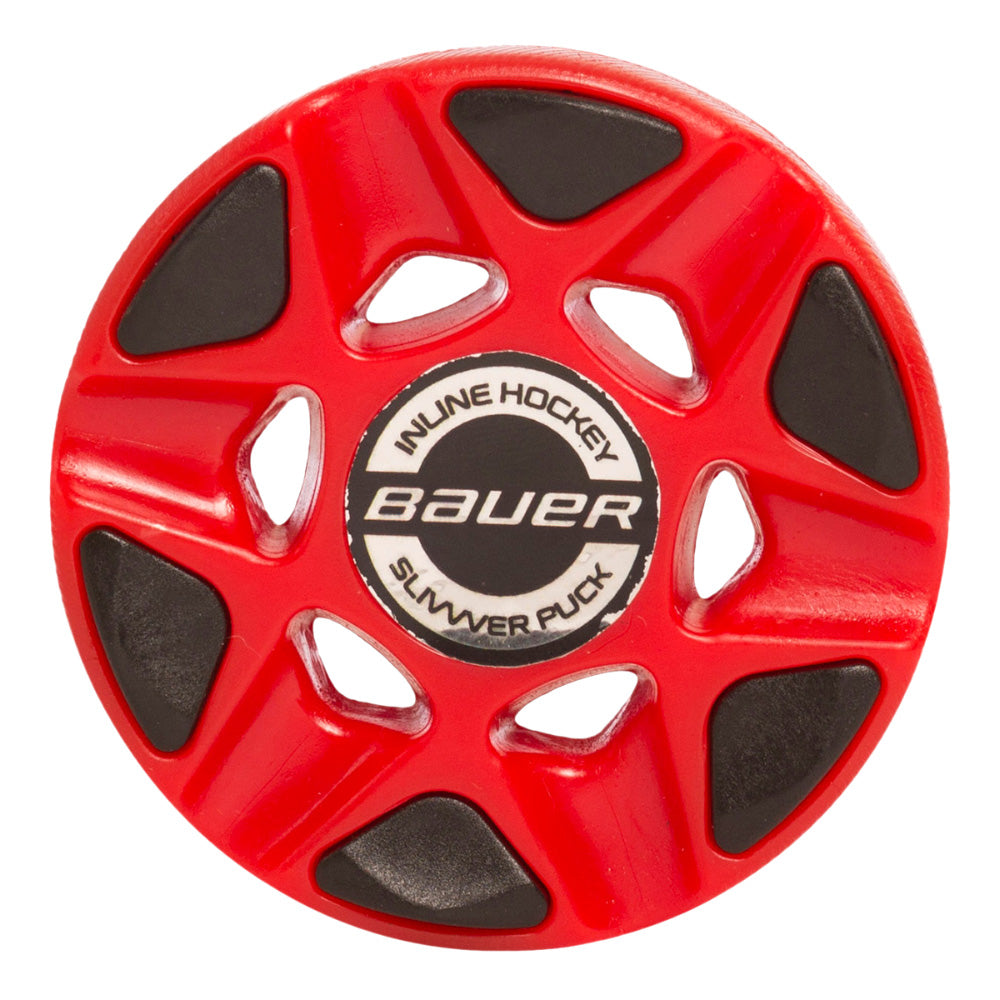 BAUER RED ROAD HOCKEY SLIVVVER PUCK