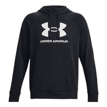 UNDER ARMOUR RIVAL FLEECE BIG LOGO ADULT BLACK PULLOVER HOODIE