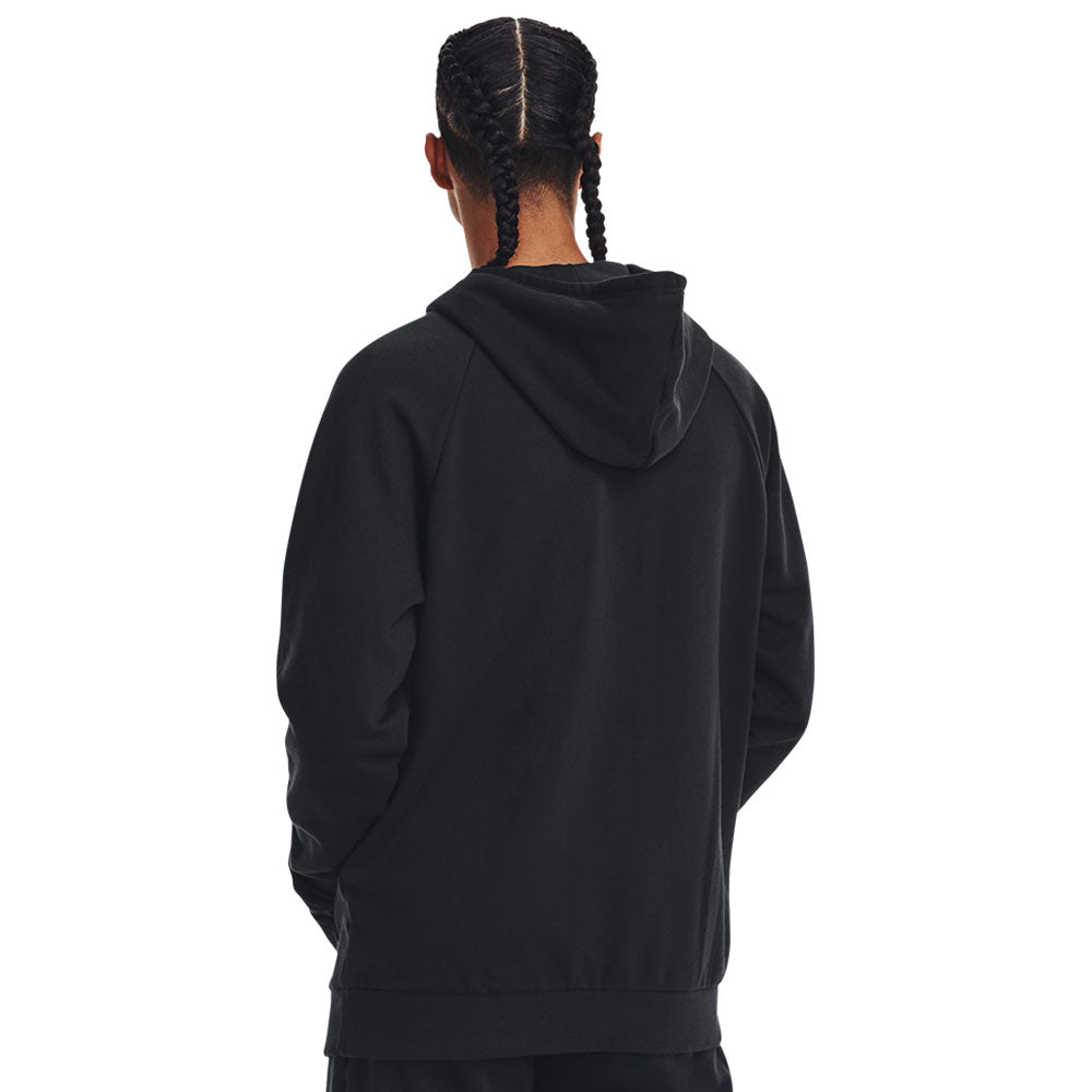 UNDER ARMOUR RIVAL FLEECE BIG LOGO ADULT BLACK PULLOVER HOODIE