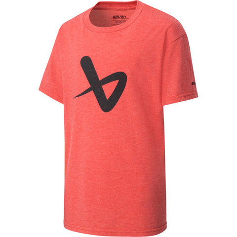 BAUER CORE YOUTH RED T SHIRT