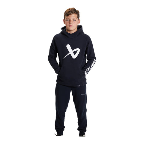BAUER CORE YOUTH BLACK PULLOVER HOODIE