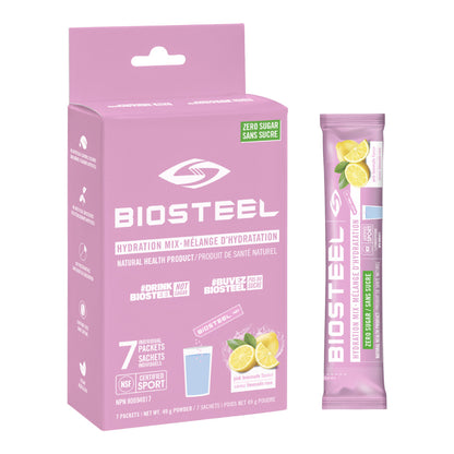 Biosteel Hydration Sports Drink Mix 7 Count Box - Pink Lemonade