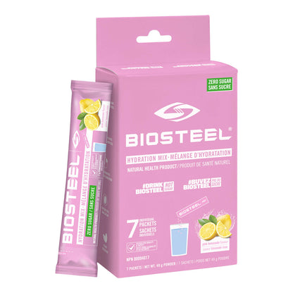 Biosteel Hydration Sports Drink Mix 7 Count Box - Pink Lemonade