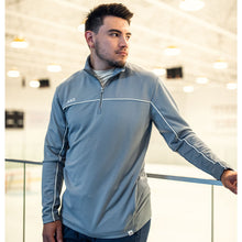 Bauer Flc 1/2 Zip Lt Gry