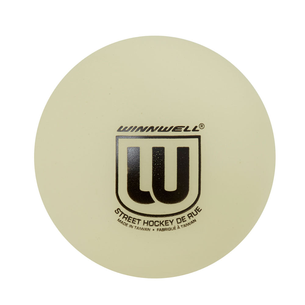 Winnwell 65mm 50G Glow Street Hockey Ball - 3 Pack