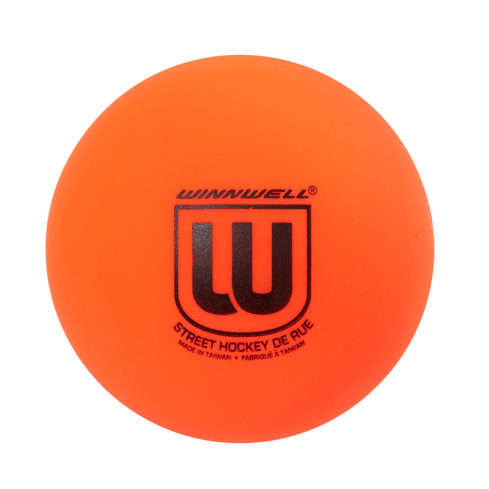 Winnwell 65mm 50G Orange Street Hockey Ball - 3 Pack