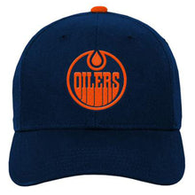 Outerstuff Edmonton Oilers Youth Precurved Blue Snapback Hat