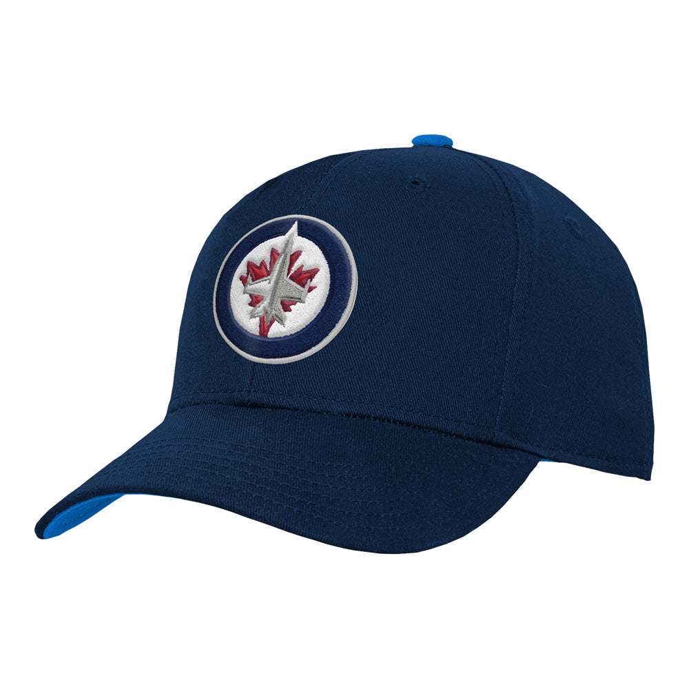 Outerstuff Winnipeg Jets Youth Precurved Blue Snapback Hat
