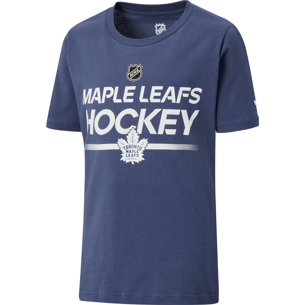 Outerstuff Toronto Maple Leafs Authentic Pro Wordmark Youth Blue T Shirt